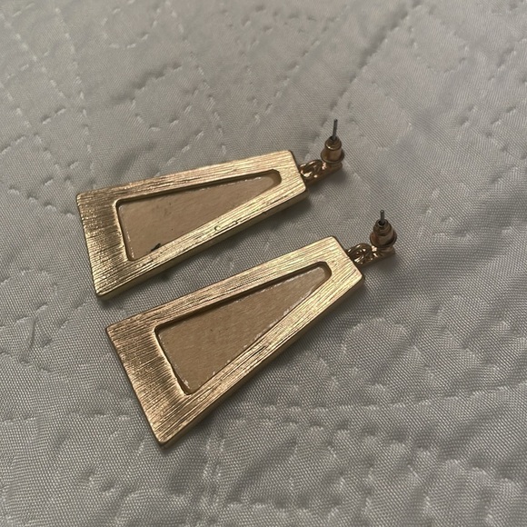 Animal Print Cheetah Print Post Backs Trapezoid Earrings Lightly Used - Picture 7 of 10